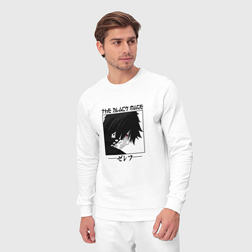 Мужской костюм Хвост Феи Fairy Tail, Зереф Zeref / Белый – фото 3