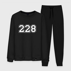 Костюм хлопковый мужской 228 Rap, цвет: черный