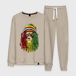 Костюм хлопковый мужской Rasta lioN, цвет: миндальный