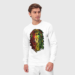 Костюм хлопковый мужской Jam lioN, цвет: белый — фото 2