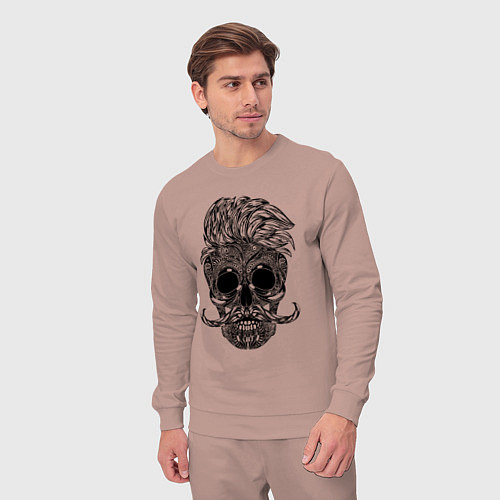 Мужской костюм Skull hipster / Пыльно-розовый – фото 3