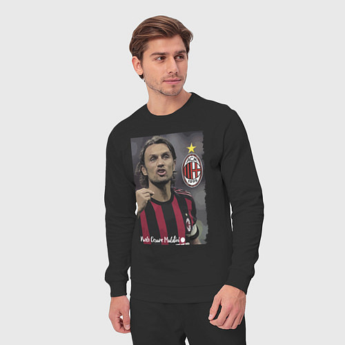 Мужской костюм Paolo Cesare Maldini - Milan, captain / Черный – фото 3