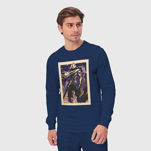 Мужской костюм Omen art / Тёмно-синий – фото 3