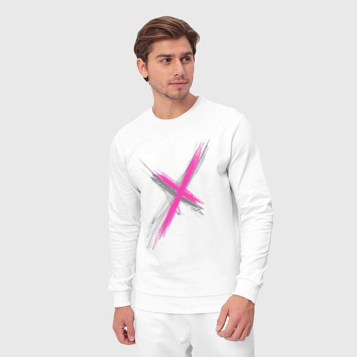 Мужской костюм Коллекция Get inspired! Pink cross Абстракция P-cr / Белый – фото 3
