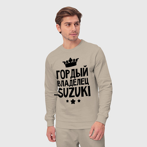 Мужской костюм Гордый владелец Suzuki / Миндальный – фото 3