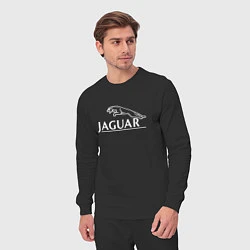 Костюм хлопковый мужской Jaguar, Ягуар Логотип, цвет: черный — фото 2