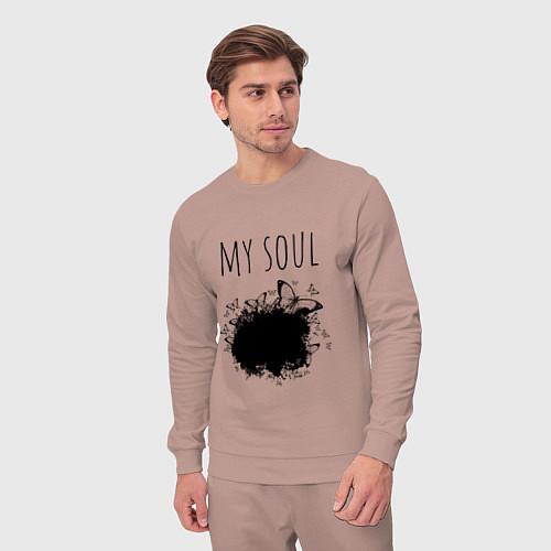 Мужской костюм Моя душа прекрасна / Пыльно-розовый – фото 3