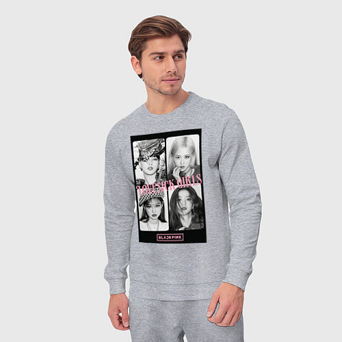 Мужской костюм Blackpink K-pop / Меланж – фото 3
