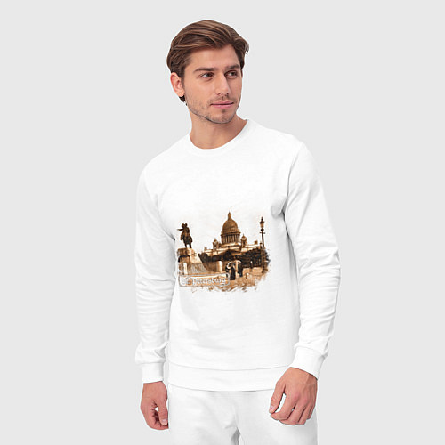 Мужской костюм Санкт-Петербург Ретро Питер / Белый – фото 3