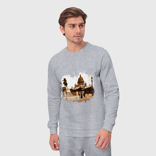 Мужской костюм Санкт-Петербург Ретро Питер / Меланж – фото 3