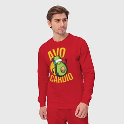 Костюм хлопковый мужской AVO CARDIO, цвет: красный — фото 2