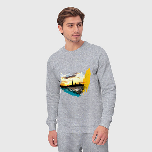 Мужской костюм Санкт-Петербург St Petersburg / Меланж – фото 3