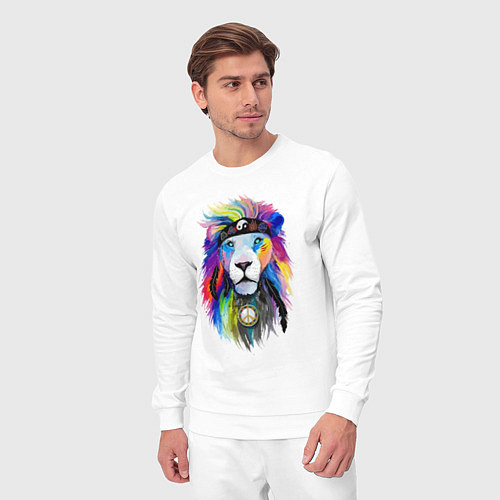 Мужской костюм Color lion! Neon! / Белый – фото 3