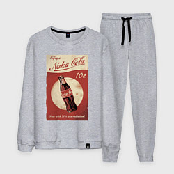 Костюм хлопковый мужской Fallout Nuka Cola Poster Pop art, цвет: меланж