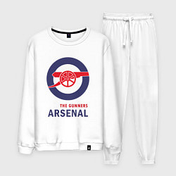 Костюм хлопковый мужской Arsenal The Gunners, цвет: белый