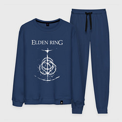 Костюм хлопковый мужской Elden ring лого, цвет: тёмно-синий