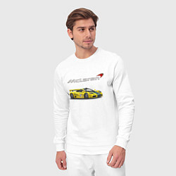 Костюм хлопковый мужской McLaren Motorsport Racing, цвет: белый — фото 2
