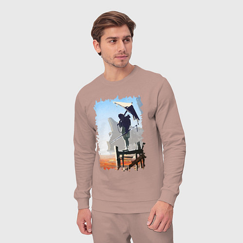 Мужской костюм Warrior of desert / Пыльно-розовый – фото 3