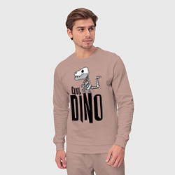 Костюм хлопковый мужской Cool Dino!, цвет: пыльно-розовый — фото 2