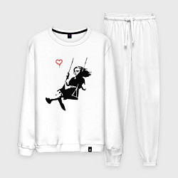 Мужской костюм Banksy - Бэнкси девочка на качелях