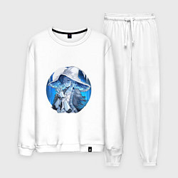 Костюм хлопковый мужской Ведьма Ренни, цвет: белый