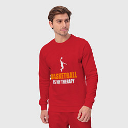 Костюм хлопковый мужской Терапия - Баскетбол, цвет: красный — фото 2