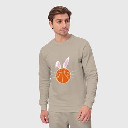 Костюм хлопковый мужской Basketball Bunny, цвет: миндальный — фото 2