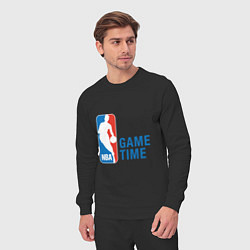 Костюм хлопковый мужской NBA Game Time, цвет: черный — фото 2