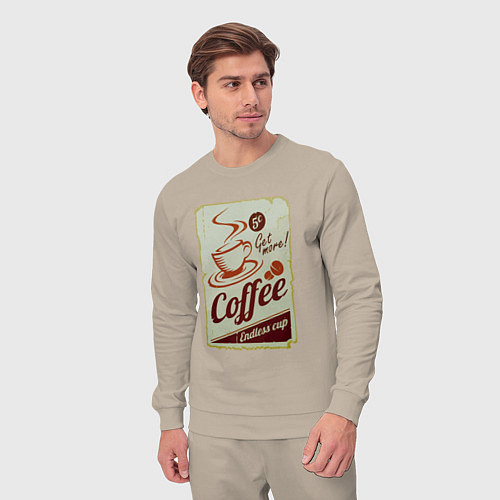 Мужской костюм Coffee Cup Retro / Миндальный – фото 3