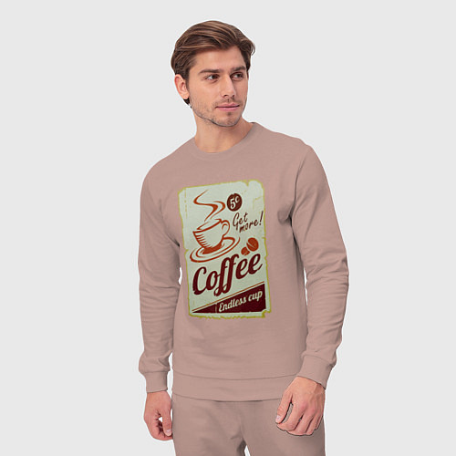 Мужской костюм Coffee Cup Retro / Пыльно-розовый – фото 3