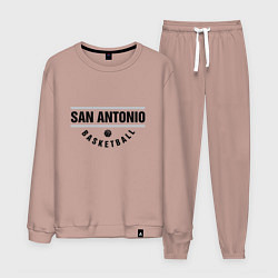 Костюм хлопковый мужской San Antonio Basketball, цвет: пыльно-розовый