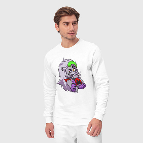 Мужской костюм Five Nights at Freddys Security Breach - Волчица Р / Белый – фото 3