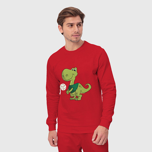 Мужской костюм Volleyball Dinosaur / Красный – фото 3