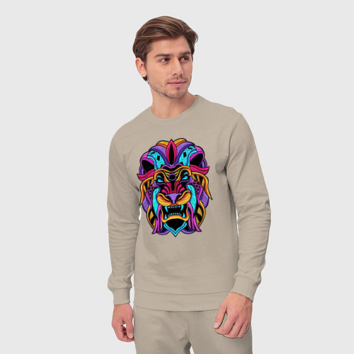 Мужской костюм Color lion Neon / Миндальный – фото 3