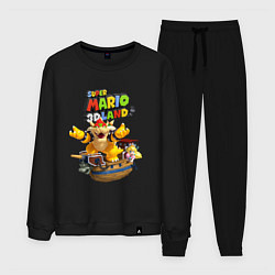Костюм хлопковый мужской Принцесса Персик на корабле Боузера Super Mario 3D, цвет: черный
