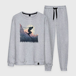 Мужской костюм Лыжи и Лыжники