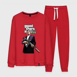Костюм хлопковый мужской GTA 5 Mafia, цвет: красный
