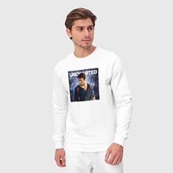 Костюм хлопковый мужской Uncharted Nathan Drake, цвет: белый — фото 2