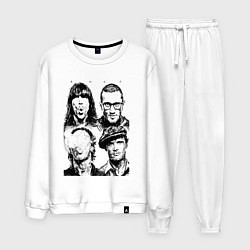 Костюм хлопковый мужской RHCP faces, цвет: белый