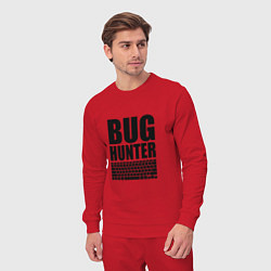 Костюм хлопковый мужской Bug Хантер, цвет: красный — фото 2
