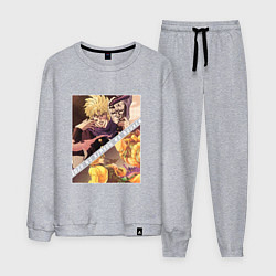 Костюм хлопковый мужской Дио Брандо из ДжоДжо, цвет: меланж