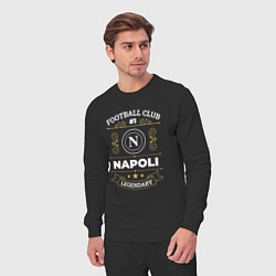 Костюм хлопковый мужской Napoli FC 1, цвет: черный — фото 2