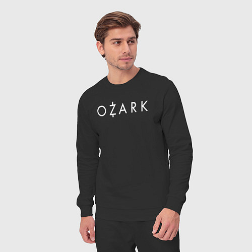 Мужской костюм Ozark white logo / Черный – фото 3