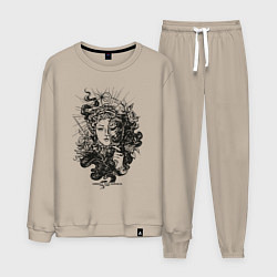 Мужской костюм Lady Darkness Леди Тьма Готический рисунок