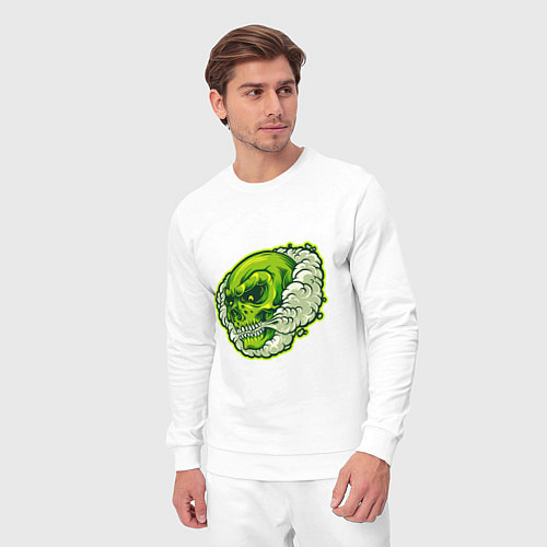 Мужской костюм Зелёный черепок / Белый – фото 3