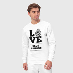Костюм хлопковый мужской Club Brugge Love Классика, цвет: белый — фото 2