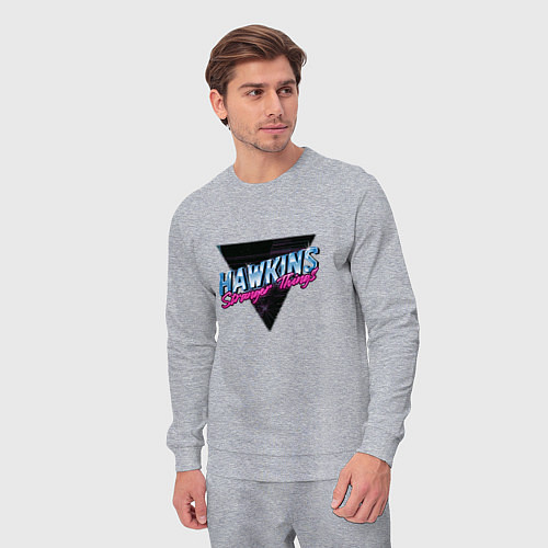 Мужской костюм Hakwins Stranger Things Retrowave Neon / Меланж – фото 3