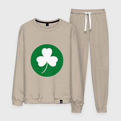 Костюм хлопковый мужской Celtics Style, цвет: миндальный