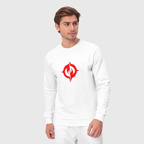 Мужской костюм Chaoseum Logo Emblem спина / Белый – фото 3
