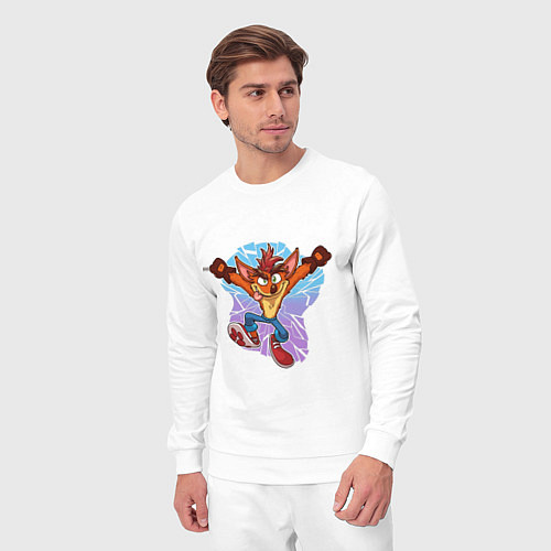 Мужской костюм Crash Bandicoot - Its About Time / Белый – фото 3